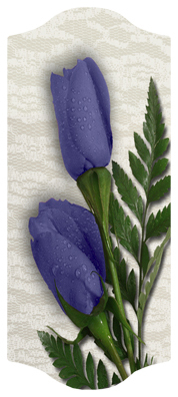 DARAY-C-055 2 Roses Purple